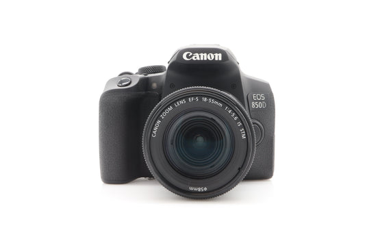 Canon EOS 850d + 18-55mm lens