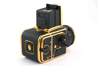 Hasselblad 500 Gold  + 80mm 2.8 cf gold + a12 cassette gold