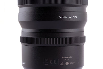 Panasonic 50mm 1.4 L mount open box model
