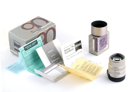 Contax 90mm 2.8 + doos